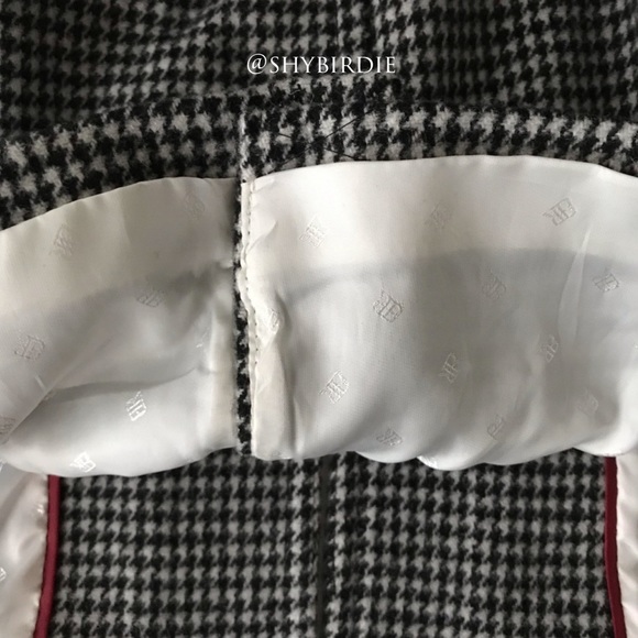 Banana Republic Collarless Houndstooth Wool Coat - Picture 9 of 15